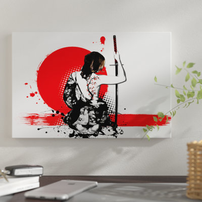 «Trash Polka Femelle Samura» par Niklas Gustafsson - reproduction d'art sur toile tendue