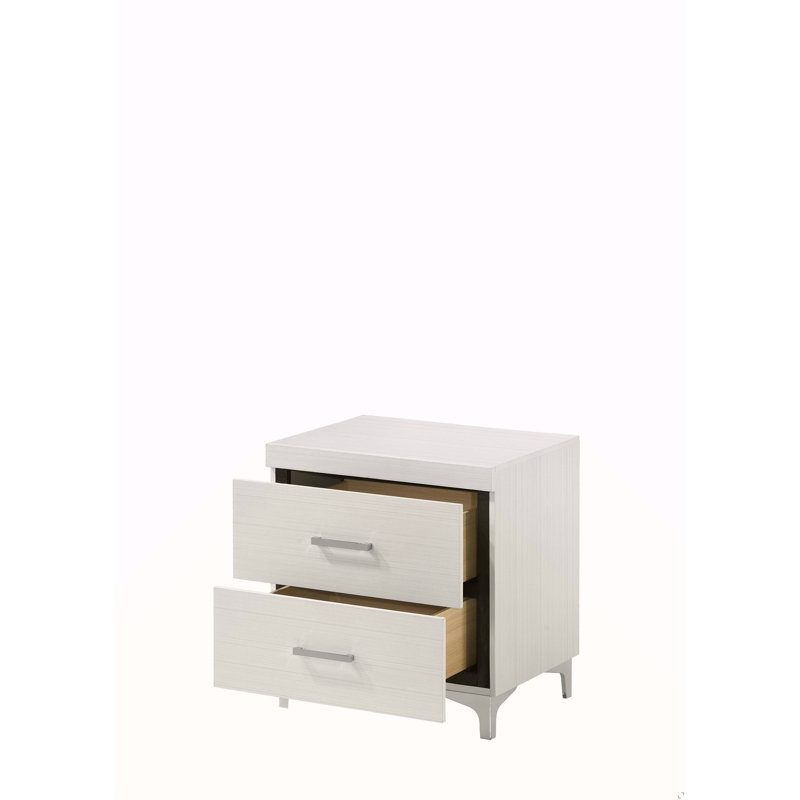 Table de chevet blanche