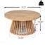 Table basse de patio en bois d'acacia