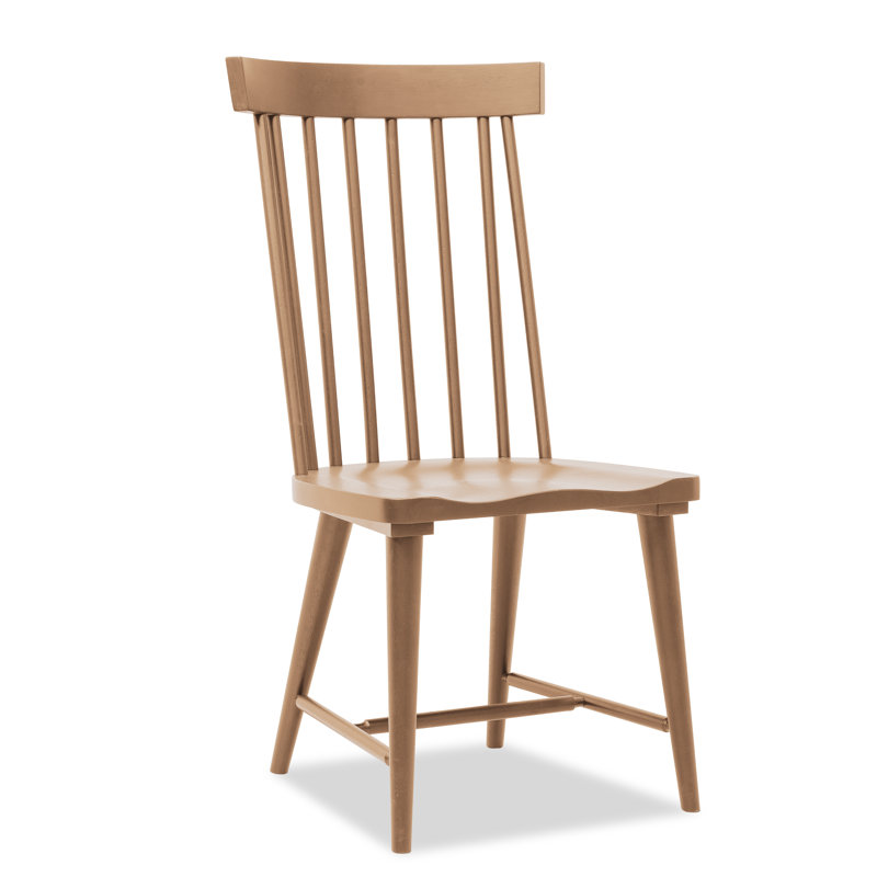 Chaises de salle à manger en bois massif Cordella Mya, Brun