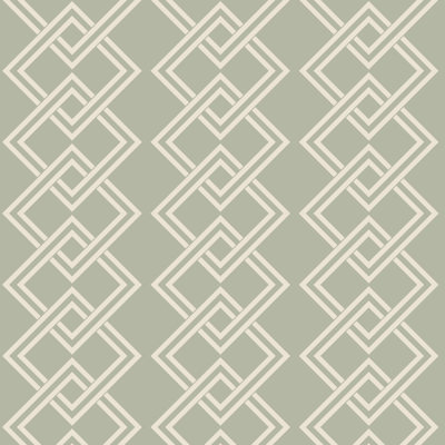 Mod Block - Parchment Sage Wallpaper