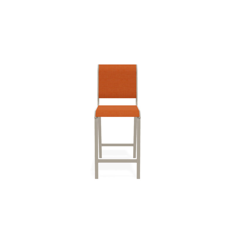 Tabouret de bar 26 po Holna, Désert texturé, Toile Sunbrella® tangerine