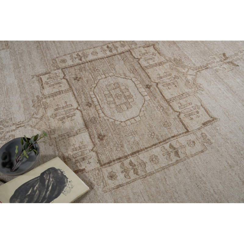 Estate handloomed PET Light Gray/Gray Area Rug, 9'X12'