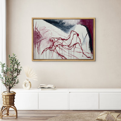 Abstrait, reproduction d'art sur toile encadrée, décoration murale pour chambre à coucher