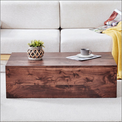 Walnut Wood Grain MDF Coffee Table