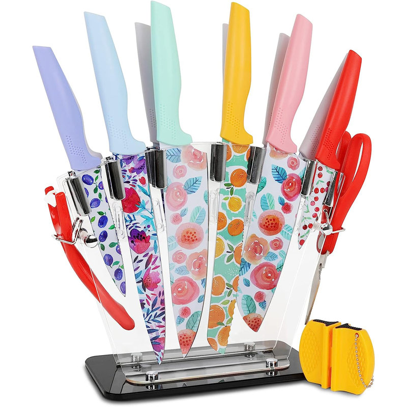 Wuyi 16 Piece Stainless Steel Knife Block Set