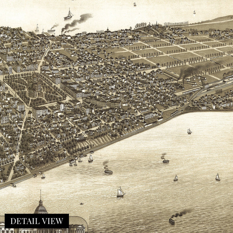 " 1885 Madison Wisconsin Map ",  24" H x 36" W 