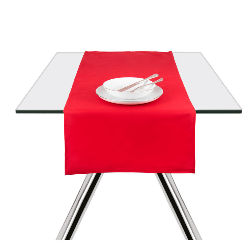 Panama Color Dark Green Runner 45X140 Cm, Red