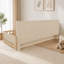 Cadre de lit plateforme en bois avec barrière de sécurité et tablettes de rangement-1078432504-1078432507