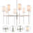 35in Width 8-Light Dimmable Classic / Traditional Chandelier With Fabric Shades For Dining Room-1952612151-1952612152-1952612149