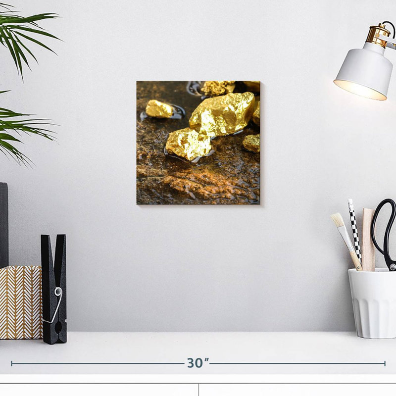 Alvord Gold Chunks, 10" H x 10" W