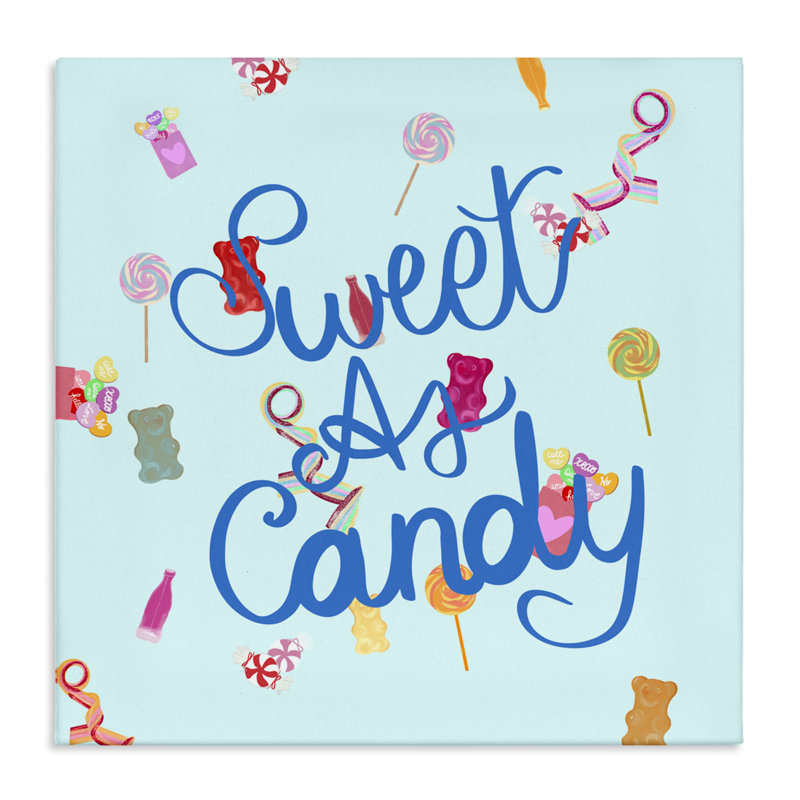 Sweet As Candy Canvas, design by Ashley Singleton, 17" H x 17" W