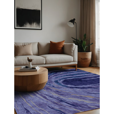 Tapis mauve lavable à la machine