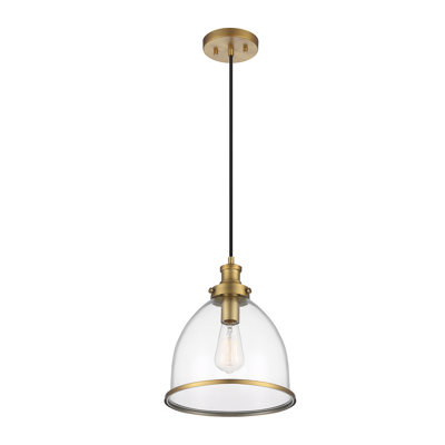 Luminaire suspendu en forme de dôme à 1 lumière Selah