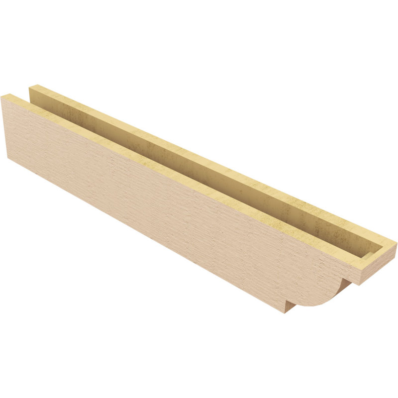 Queue de chevron Alpine Woodgrain TimberThane, brun clair apprêté, H 6 po x l 36 po x P 4 po