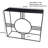 Contemporary Gold 36.5" Console Table with Durable Marble and Iron Construction-1415259922-1415259923