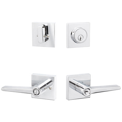 Basel Square Entry Lever With Deadbolt Combo