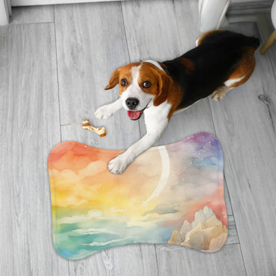 Tapis d'alimentation en os Technicolor Sky - 1 pièce