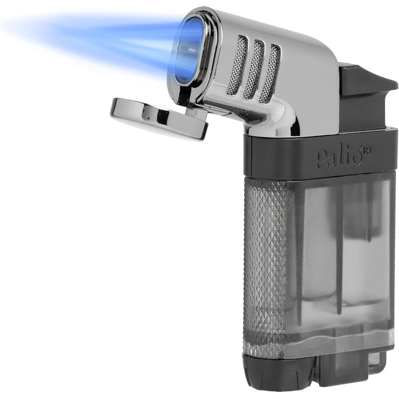 Palió Pistola Angled Double-Jet Flame Lighter, Black