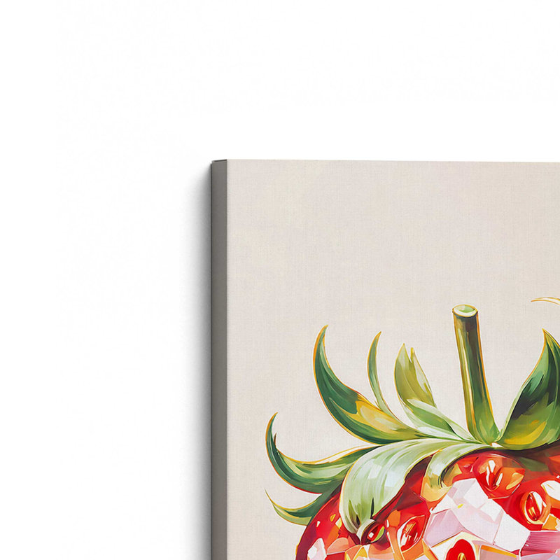 Toile tendue Disco Strawberry, H 18 po x l 12 po