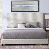 Arialdo Upholstered Panel Platform Bed