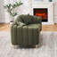 Canapé 61 pouces en chenille de 61 pouces, canapé profond 2 places de luxe avec un design moderne capitonné et des pieds en métal doré pour le salon et la chambre à coucher