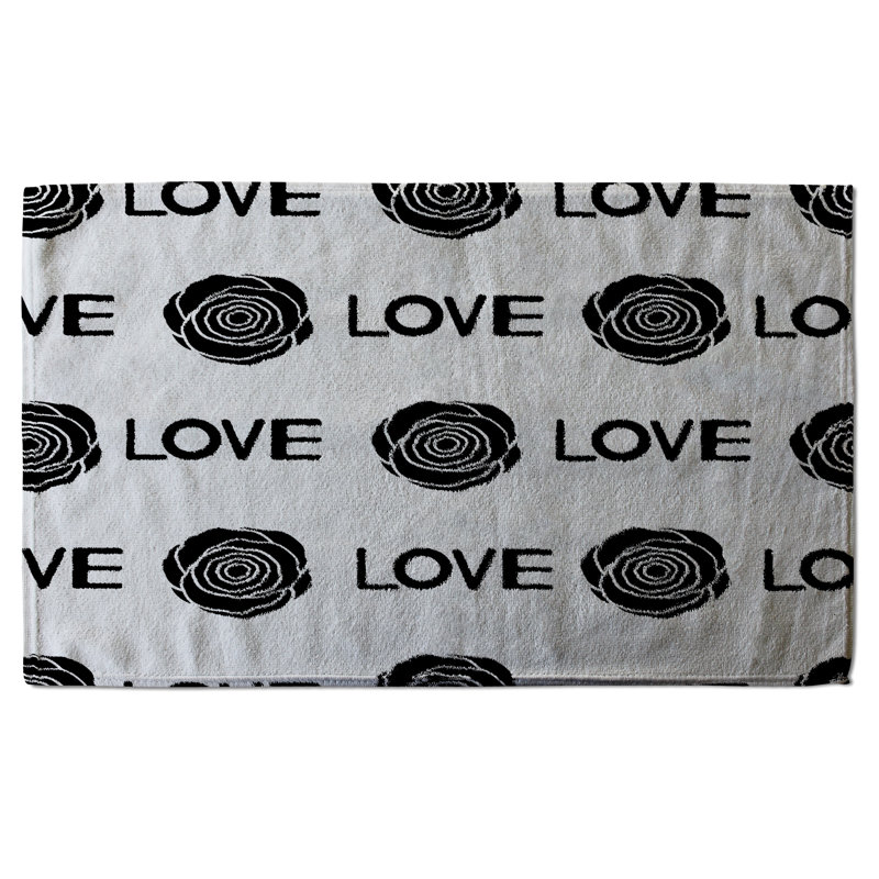 Cotton Floral Waffle Kitchen Towel