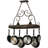 Steel Handcrafted Oval Hanging Pot Rack