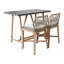 TALAMONE 2 - Person Acacia Patio Dining Set with Rectangular Table , Cushions Included