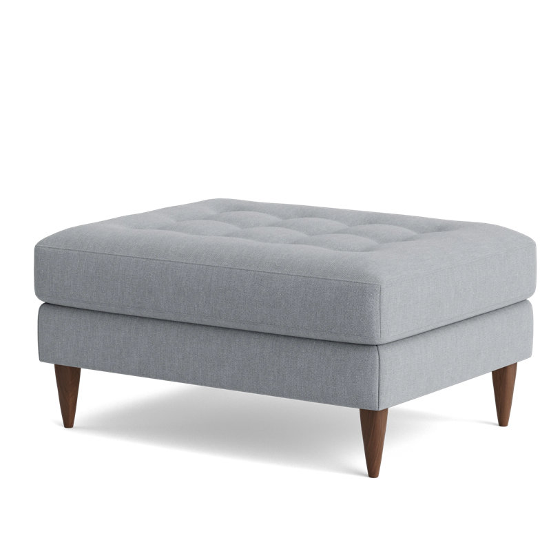 MCM Ottoman, Performance Weave - Zinc