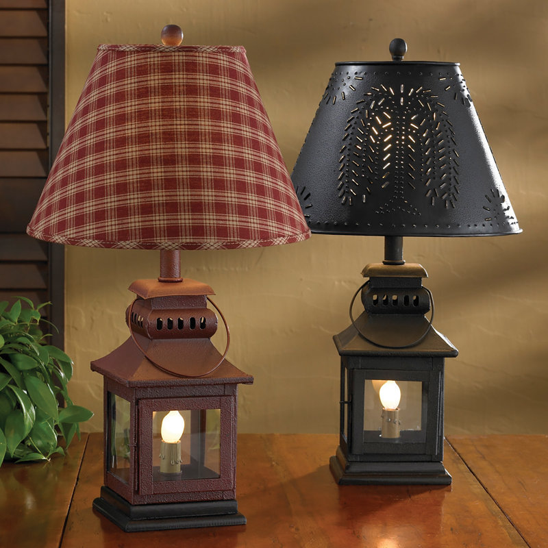 Lampe de table en métal Antuna, Noir