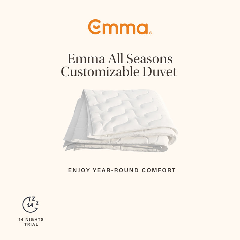 Emma All Seasons Customisable Duvet, Single