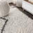 Cantera Shag Plush Tassel Moroccan Tribal Geometric Trellis Cream/Gray Rug-601393506