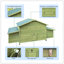 Large Wooden Chicken Coop With 2 Free-Range Doors, 2 Nesting Boxes, And Moisture-Proof Design For Outdoor Use-116521550