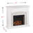 Caldina 45.75'' W White Electric Fireplace