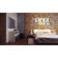 Floral Rainbow Splurge - impression d'art graphique sur toile tendue-23604849