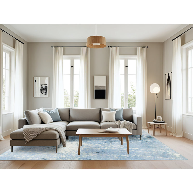 Tapis abstrait moderne 893, Rectangle 8 pi x 12 pi