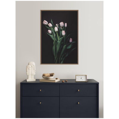 «Blush Tulips» par Emiko et Mark Franzen, impression sur toile encadrée F2 Images