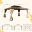 Auvent de toit permanent en aluminium et double en polycarbonate-87703191-90289469