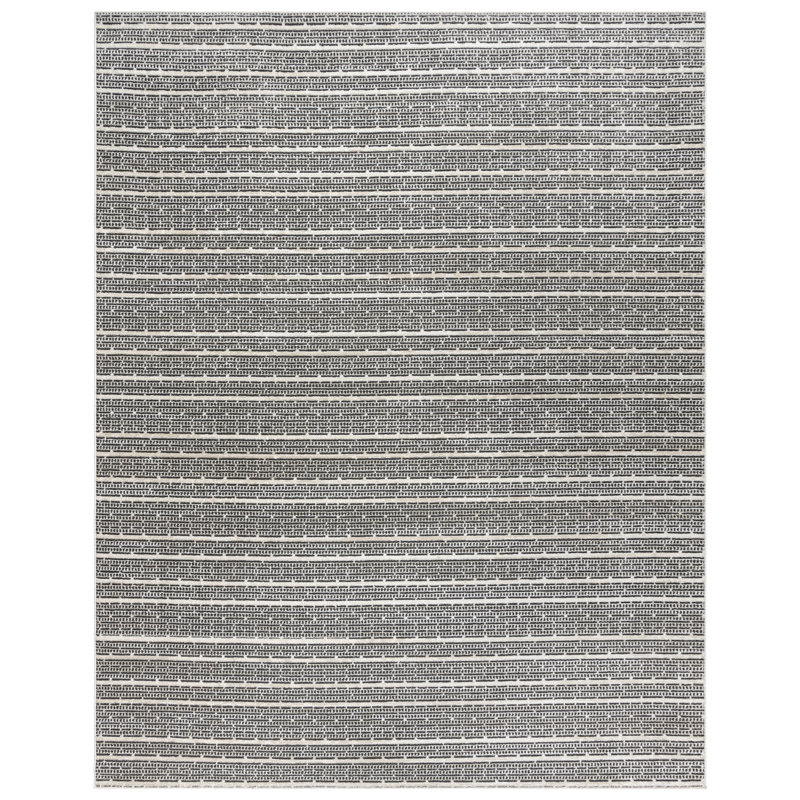 Miesner Dario Modern Striped Polyester High-Low Indoor Area Rug, Rectangle 7'1 x 10'