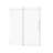 Jake 56'' - 60''W X 72''H   Sliding Frameless Shower Door with 1/4" Clear Glass-121333873