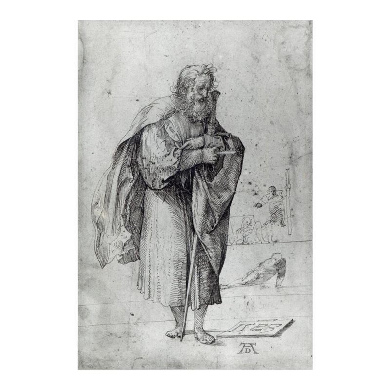 «St. Paul» par Albrecht Dürer - Estampe numérique, H 20 po x l 16 po