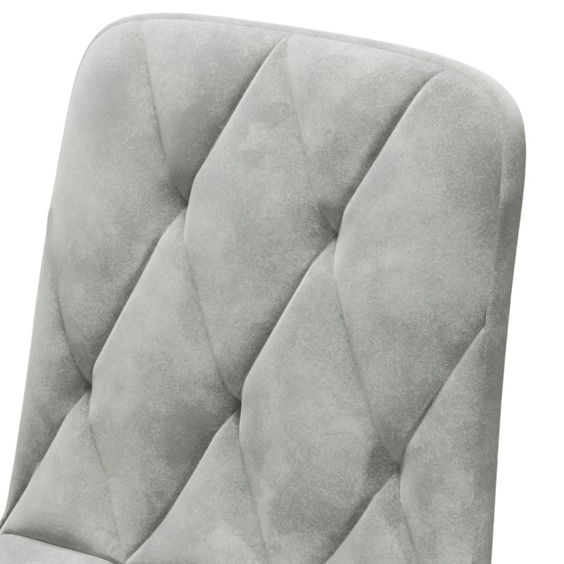 Ensemble de table carrée brun pour 4 personnes avec chaises sans accoudoirs, Grey