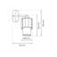Blanco Armed Sconce