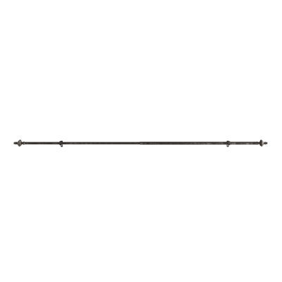 Embouts décoratifs tournés en tringle à rideaux 66-120 "noir