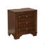 Table de chevet en bois massif 1 pièce Nickel