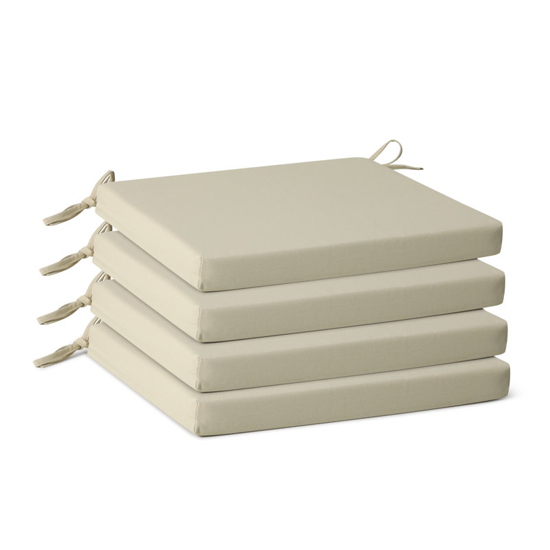 Coussin de chaise de patio , Beige, L 19 po x P 18 po