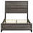 Grey Oak Wood Panel Bed