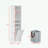 Bathroom Storage Cabinet with 4 Adjustable Shelves and Hidden Storage Space-1648924096