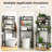 Ebern Designs Over the Toilet Storage 3-Tier Freestanding Bathroom Organizer Shelf w/ 2 Hanging Hook-1802794020